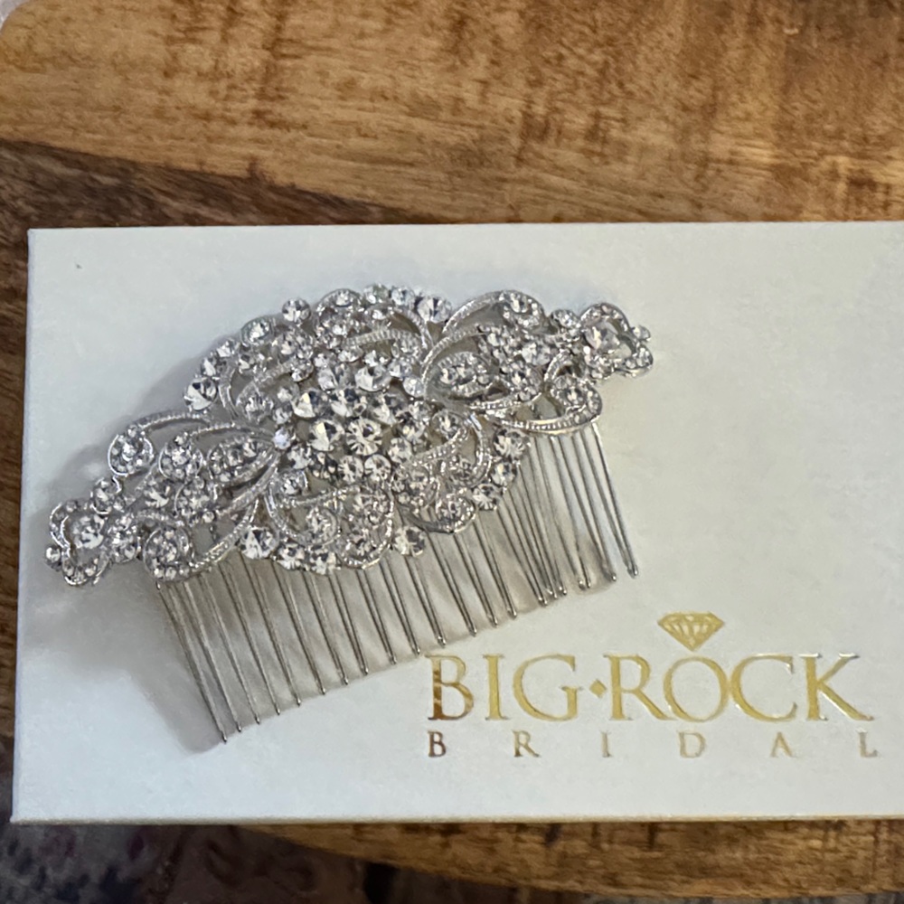 Bridal Silver Crystal Hair Comb